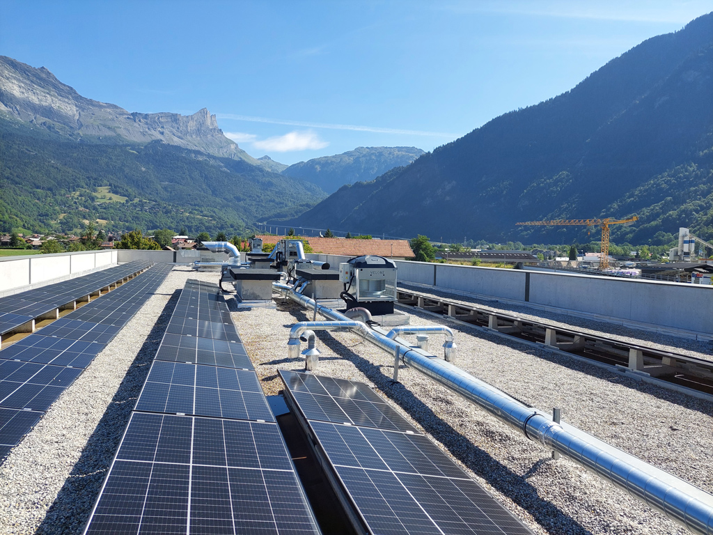 Installation photovoltaïque en autoconsommation totale en Haute-Savoie.